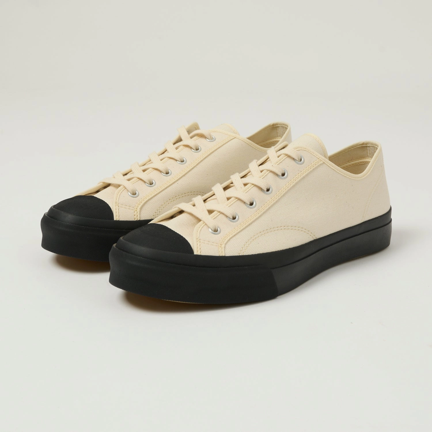 Eco Wear Light Look Moonstar 'Low Trainer' Rubber Sole Canvas Sneaker - Natural/Black