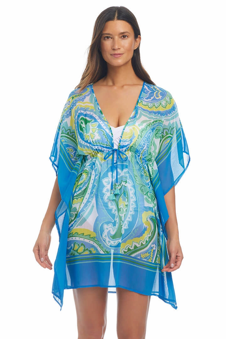 More Is More Chiffon Caftan Weekend Outing Coastal Swim