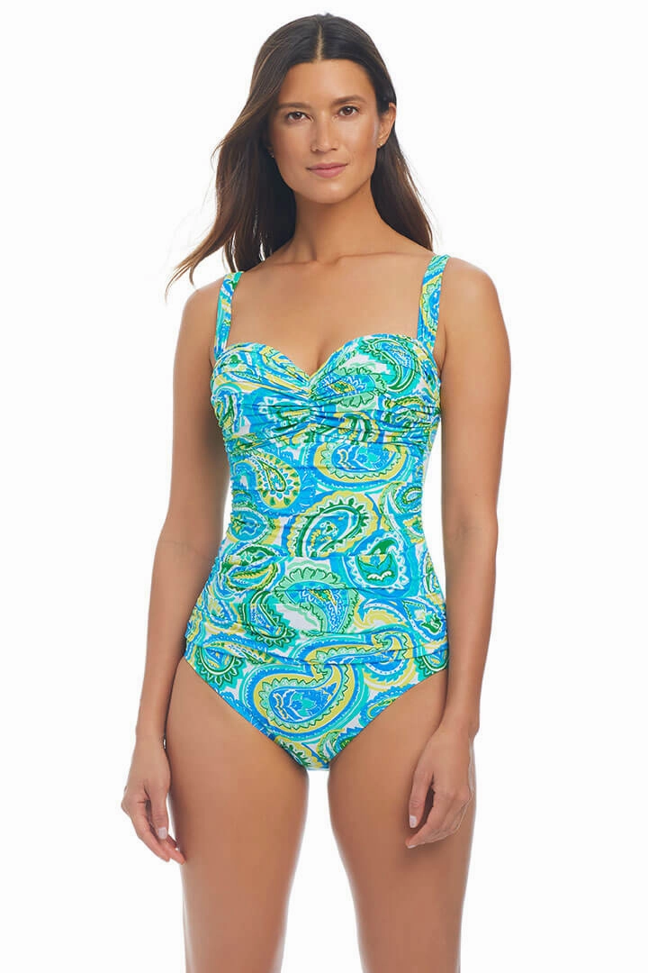 More Is More Shirred Maillot Swimsuit High Elasticity Seamless mix and match