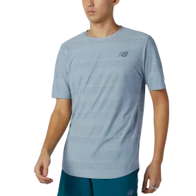 Men's Q Speed Jacquard Short Sleeve Cozy and Fashionable