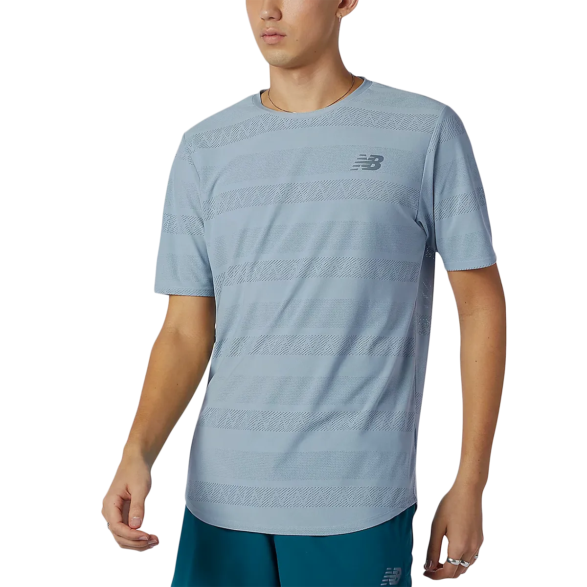 Men's Q Speed Jacquard Short Sleeve Cozy and Fashionable