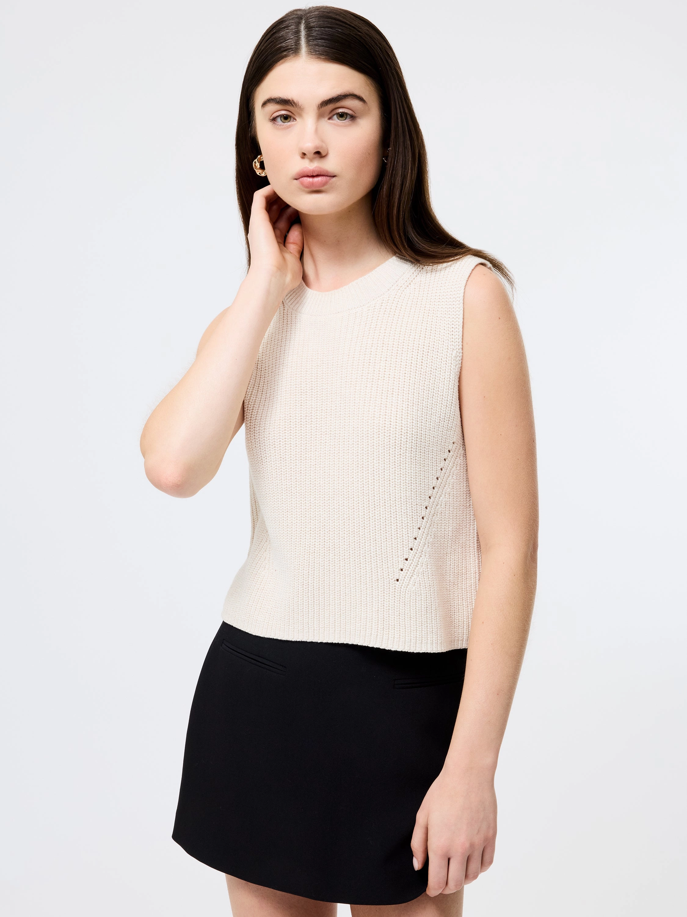 Mozart Crewneck Sleeveless Vest OekoTex Certified Low Key