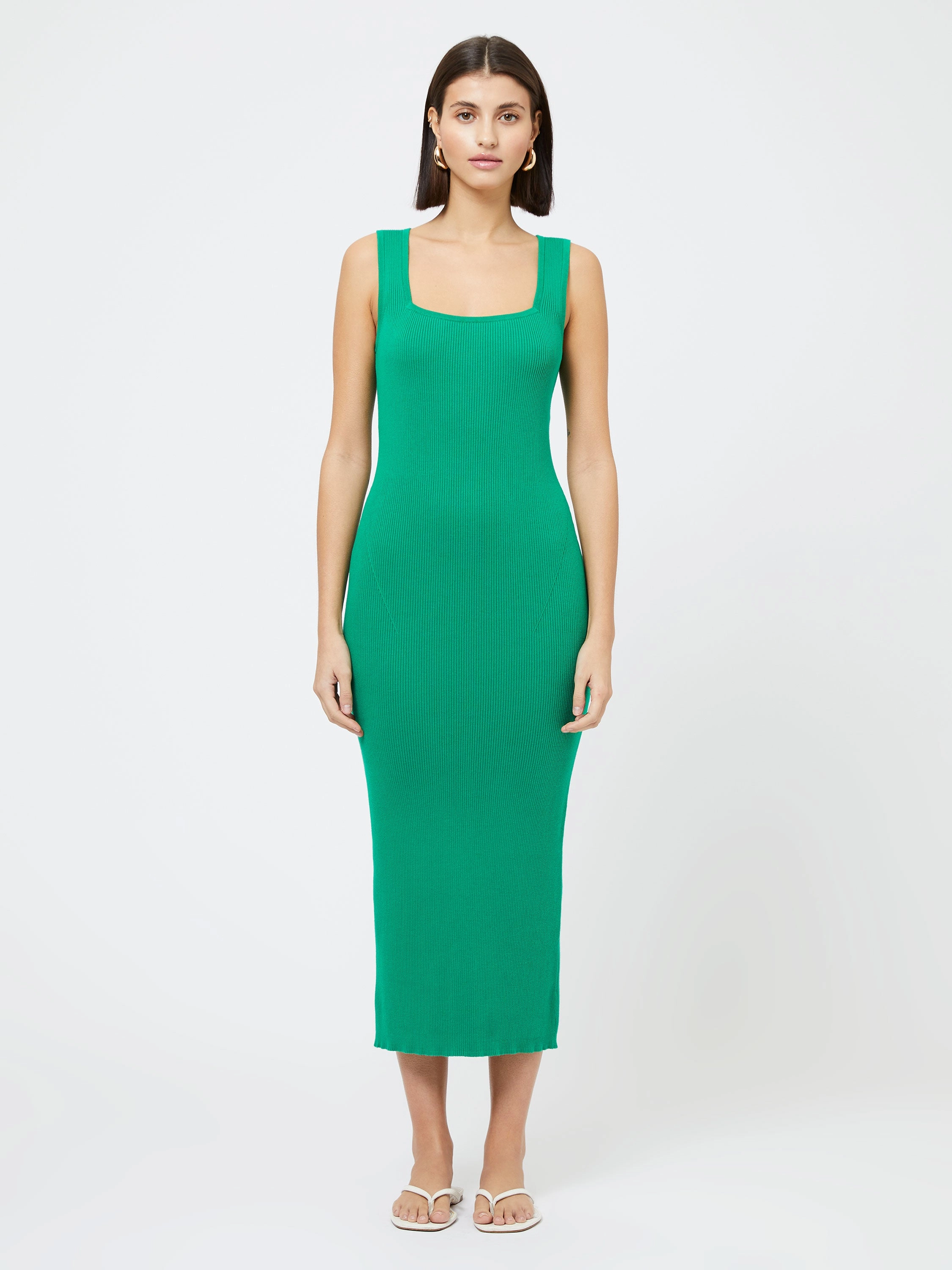 Fashion Layer Mozza Square Neck Sleeveless Dress