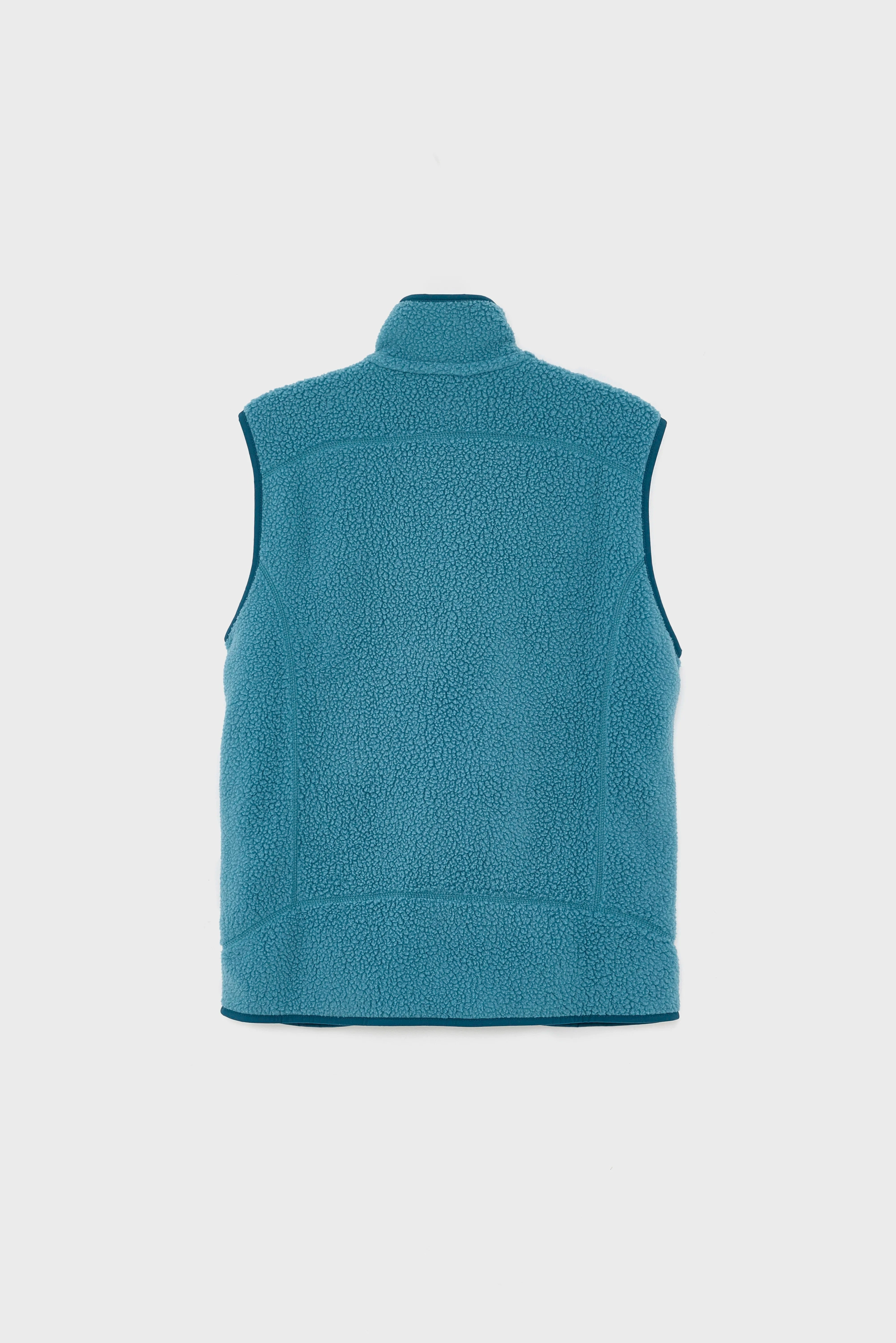 Comfort Stretch Fabric InterchangeableLining Men's Retro Pile Fleece Vest (251 / M / BLUE)