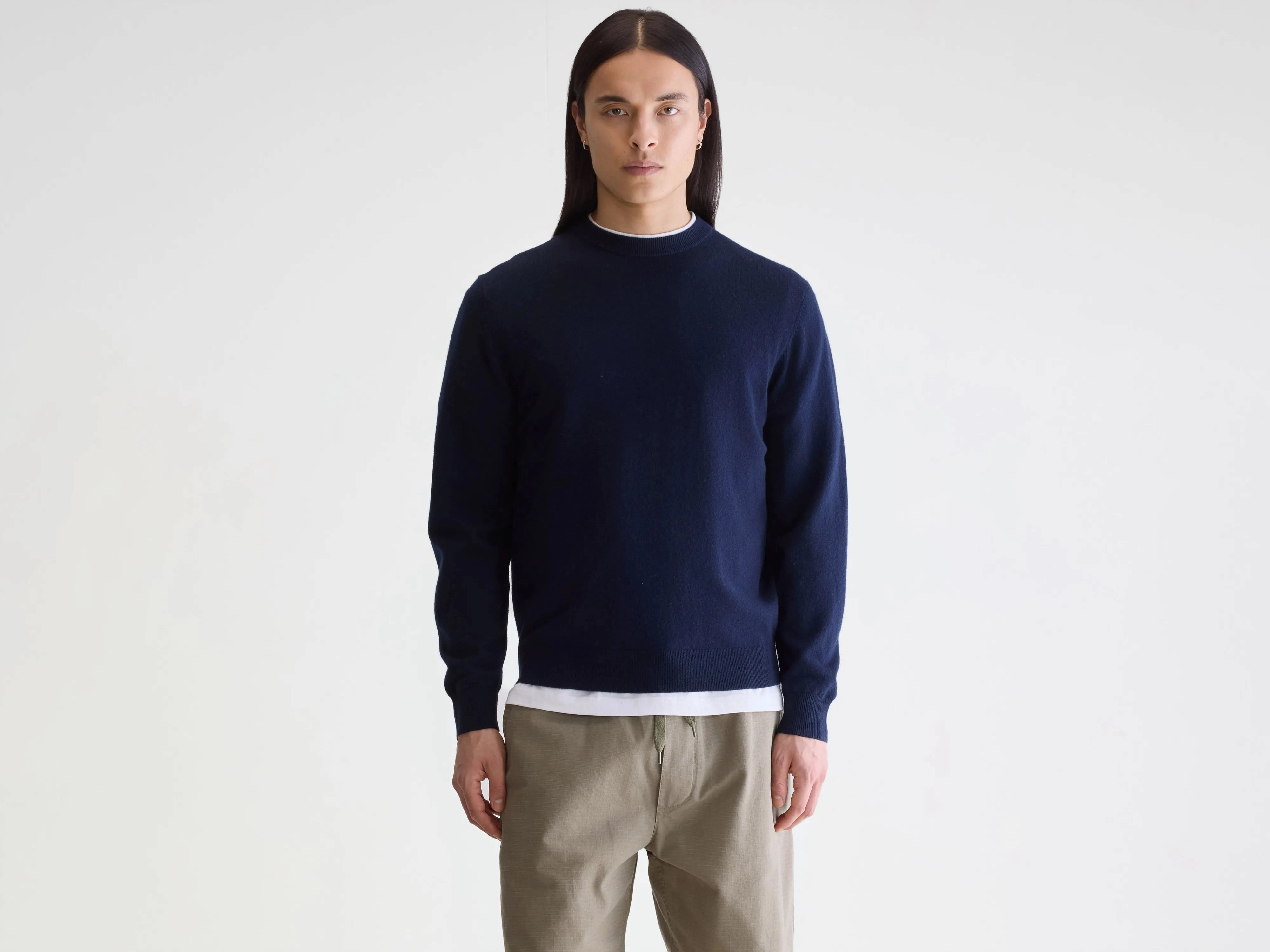 Sonoo classic crewneck sweater (252 / M / PARKER) MoistureWicking Yarn