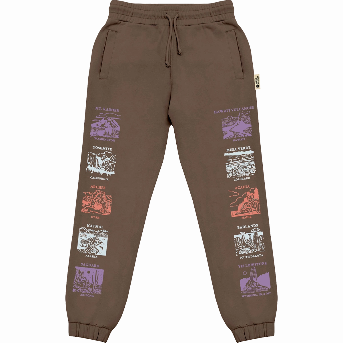 Trend Seeker Thermal Warm Sleek Vibe National Parks Pictograms Jogger