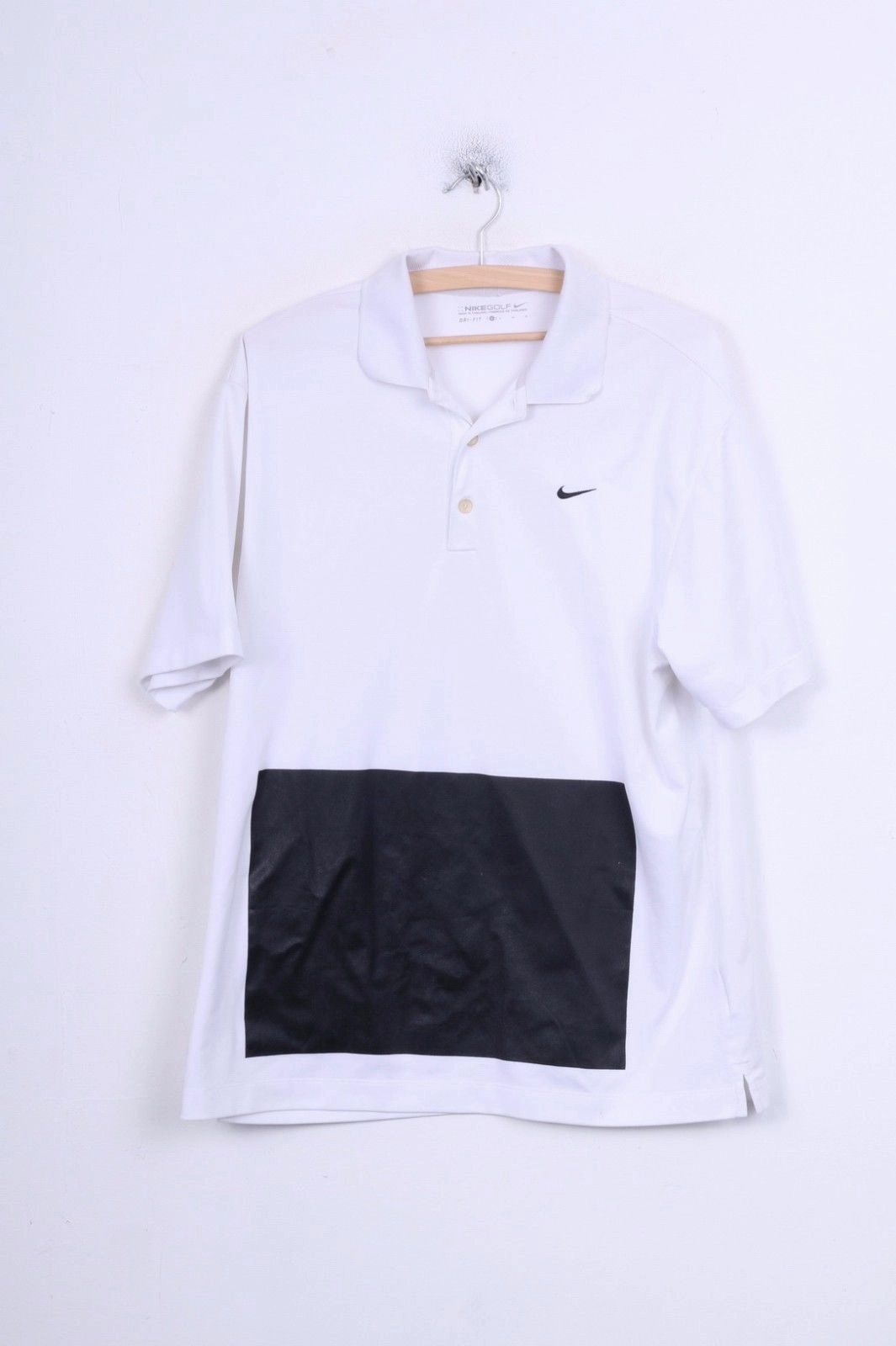 Nike Golf Mens L Polo Shirt White Sport Dri-Fit Training Quick Comfort Design Chic Comfort