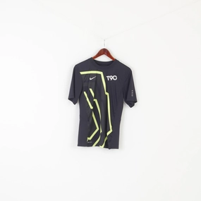 Nike Men S Shirt Black Dri-Fit Sportswear Football Total 90 Jersey Top Cozy Touch