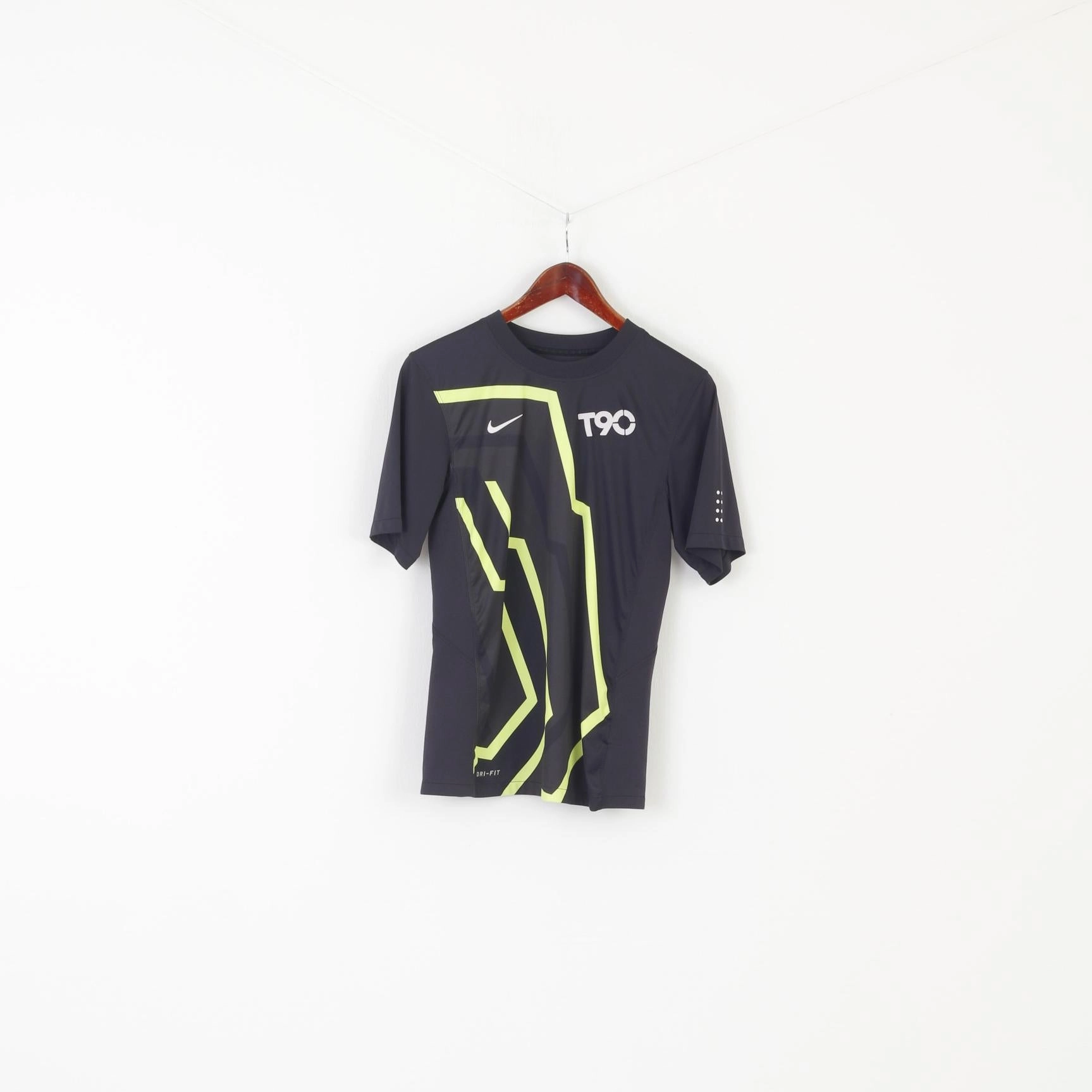 Nike Men S Shirt Black Dri-Fit Sportswear Football Total 90 Jersey Top Cozy Touch