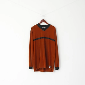 AllSeasonWear Nike Team Men L Shirt Vintage Brick V Neck Sportswear Championship Athletes Top