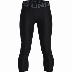Boys' HeatGear 3/4 Leggings Cropped hem