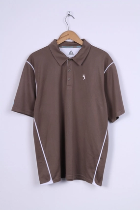 Casual Layering Wear Boris Becker Mens L Polo Shirt Toupe Sport Tennis Equipment