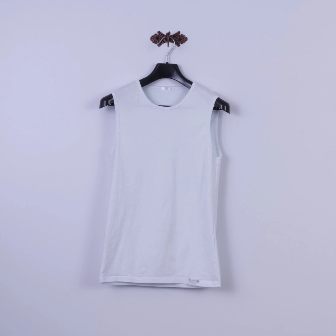 Nottingham Mens 6 M Shirt White Cotton Stretch Classic Base Tank Top Sleeveless Casual Essential Wear