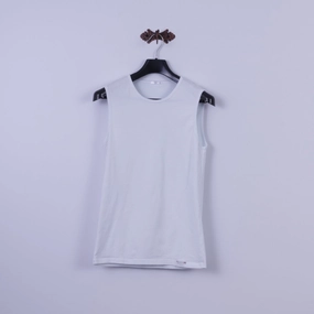 Nottingham Mens 6 M Shirt White Cotton Stretch Classic Base Tank Top Sleeveless Casual Essential Wear