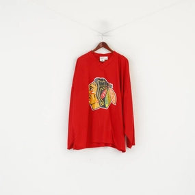 Ochsner Hockey Men XXL Oversize Shirt Red Vintage Imboden Chicago Blackhawks #97 Casual everyday wear