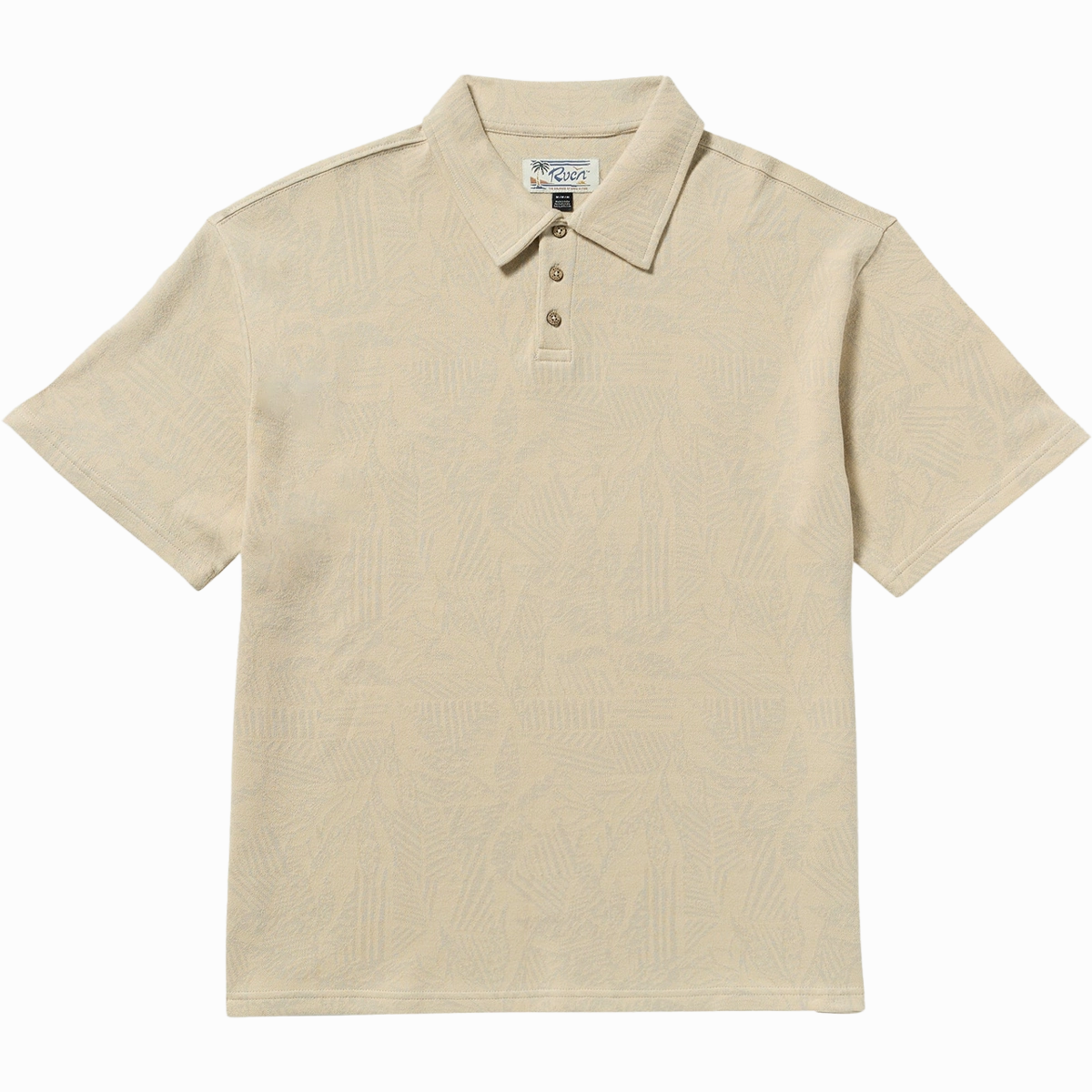 Men's Leaf Lines Polo Short Sleeve Summer Comfort