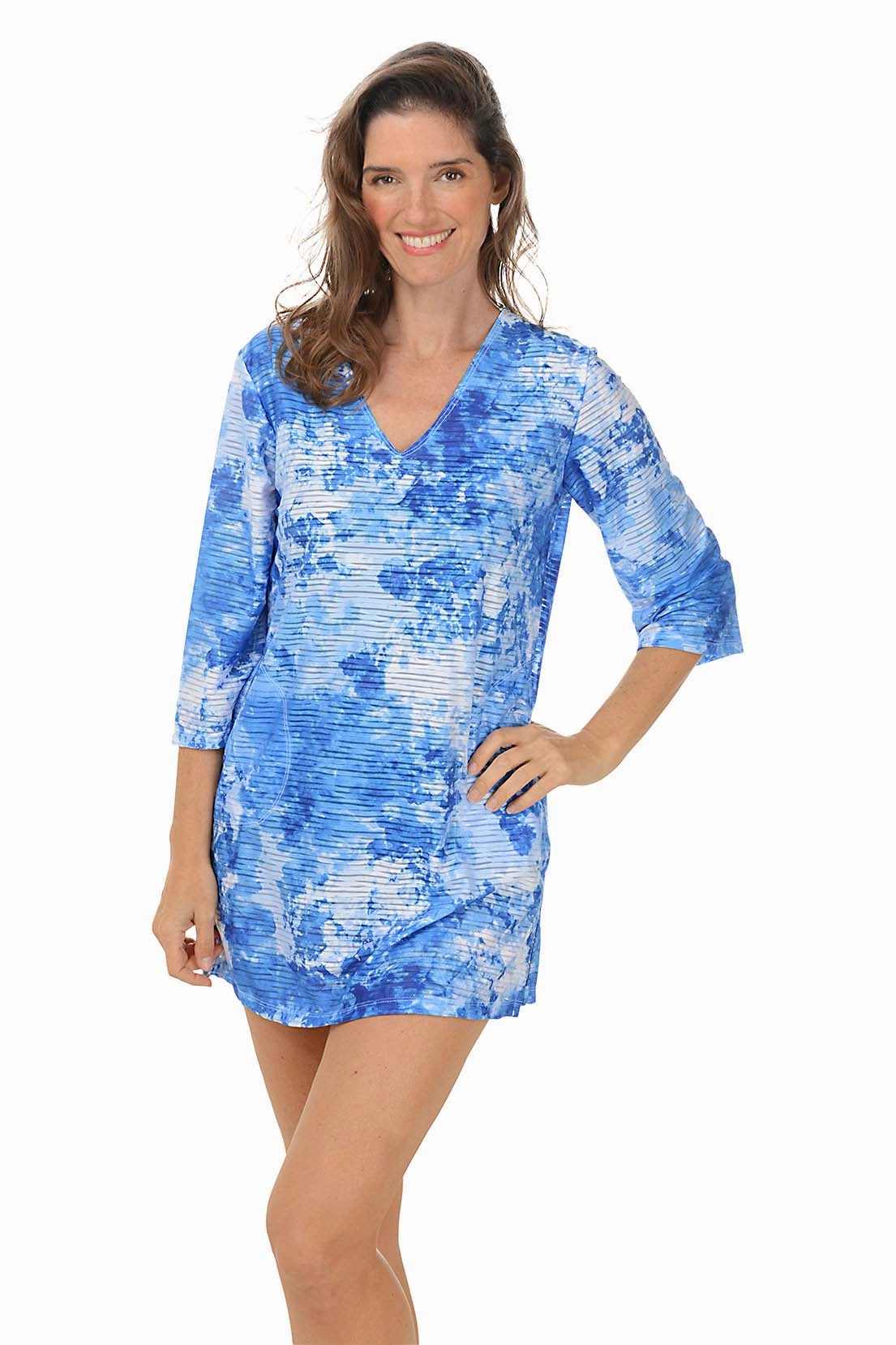 Comfortable Wear Cielo V-Neck Tunic Cover-Up