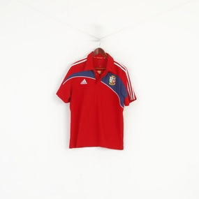 Adidas Men M Shirt Red The Lions South Africa 2009 Rugby Jersey Sport Top Chic Vibes
