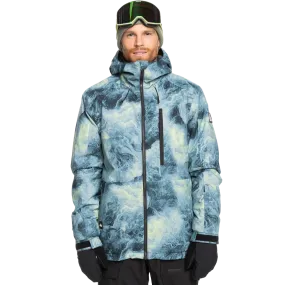 Men's Mission Print Insulated Jacket Sticker Durable Material