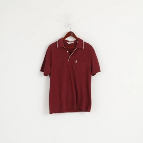 Collared formality StretchFabric Original Penguin Men S Polo Shirt Maroon Cotton Classic Fit Short Sleeve Top
