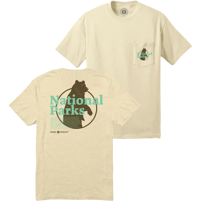 Timeless Comfort Minimal Comfort Style Our National Parks Puff Print Pocket Tee