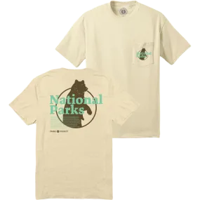 Our National Parks Puff Print Pocket Tee Textured Surface Pre Shrunk Fabric