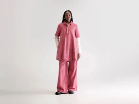 Paprika denim dress (252 / W / WINE STONE) Comfy Classic High Quality