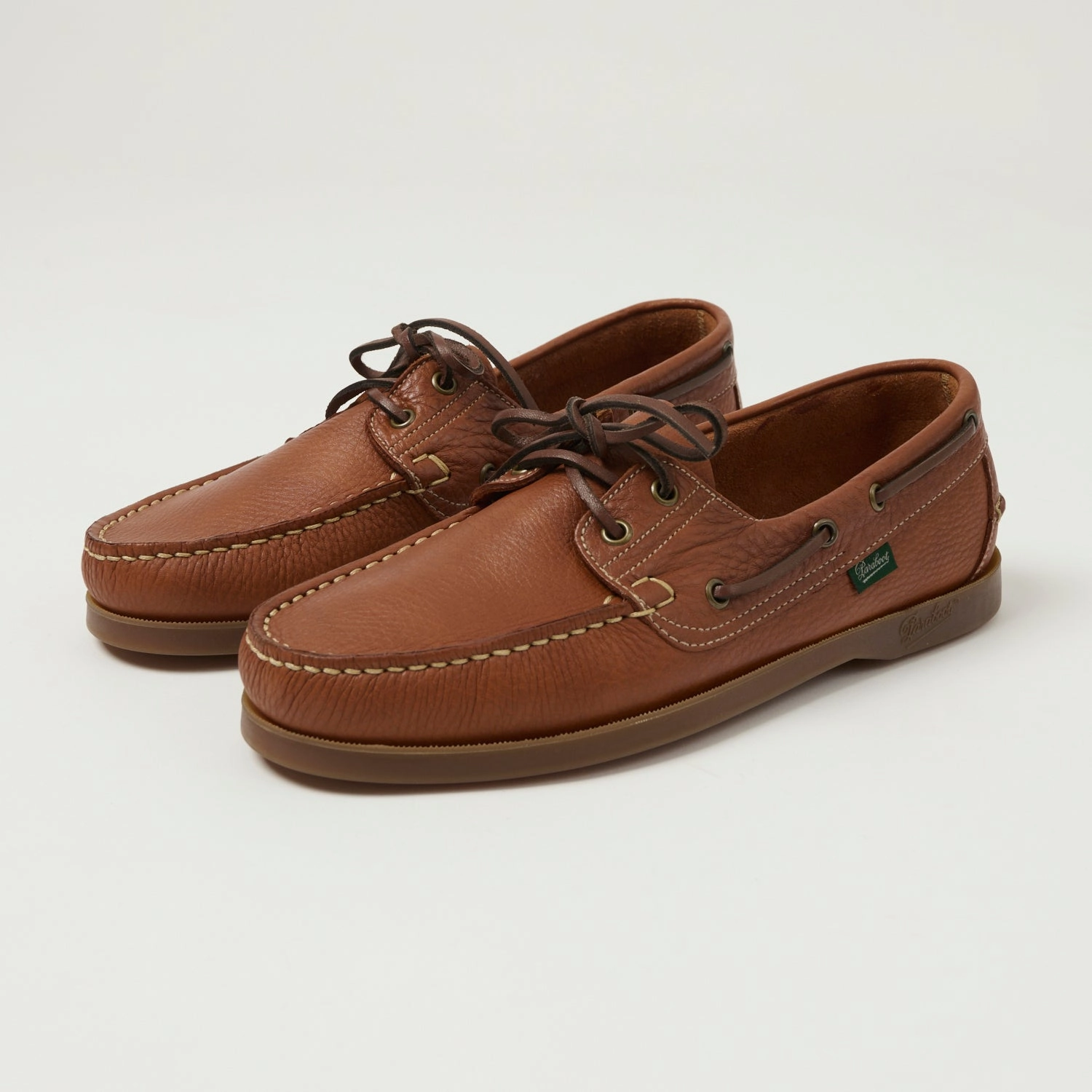 Sale Mood Paraboot Barth Marine Boat Shoe - Mel-Foul Chene