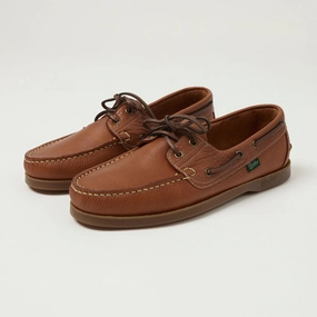 urban scene Paraboot Barth Marine Boat Shoe - Mel-Foul Chene