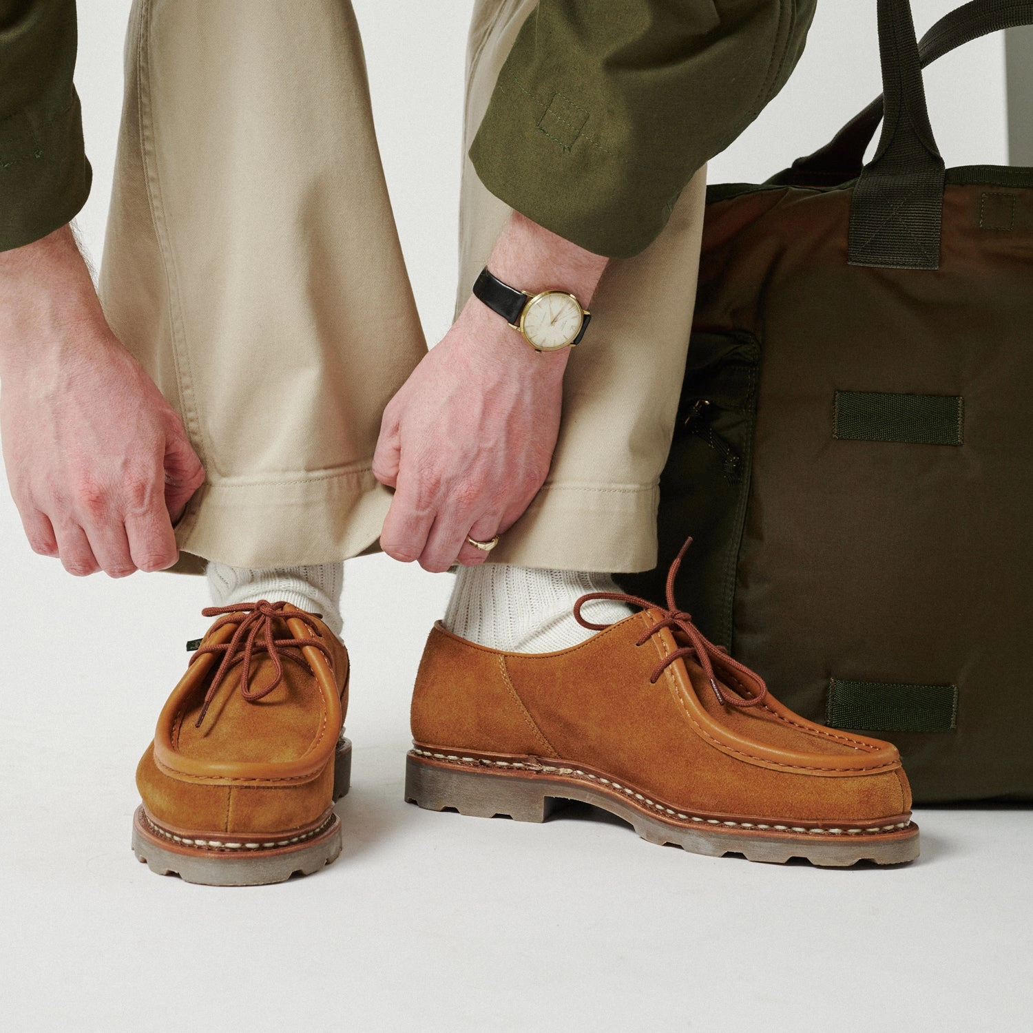 Tide Path Dance Floor Paraboot Michael Marche Shoe - Nut Velours Whisky