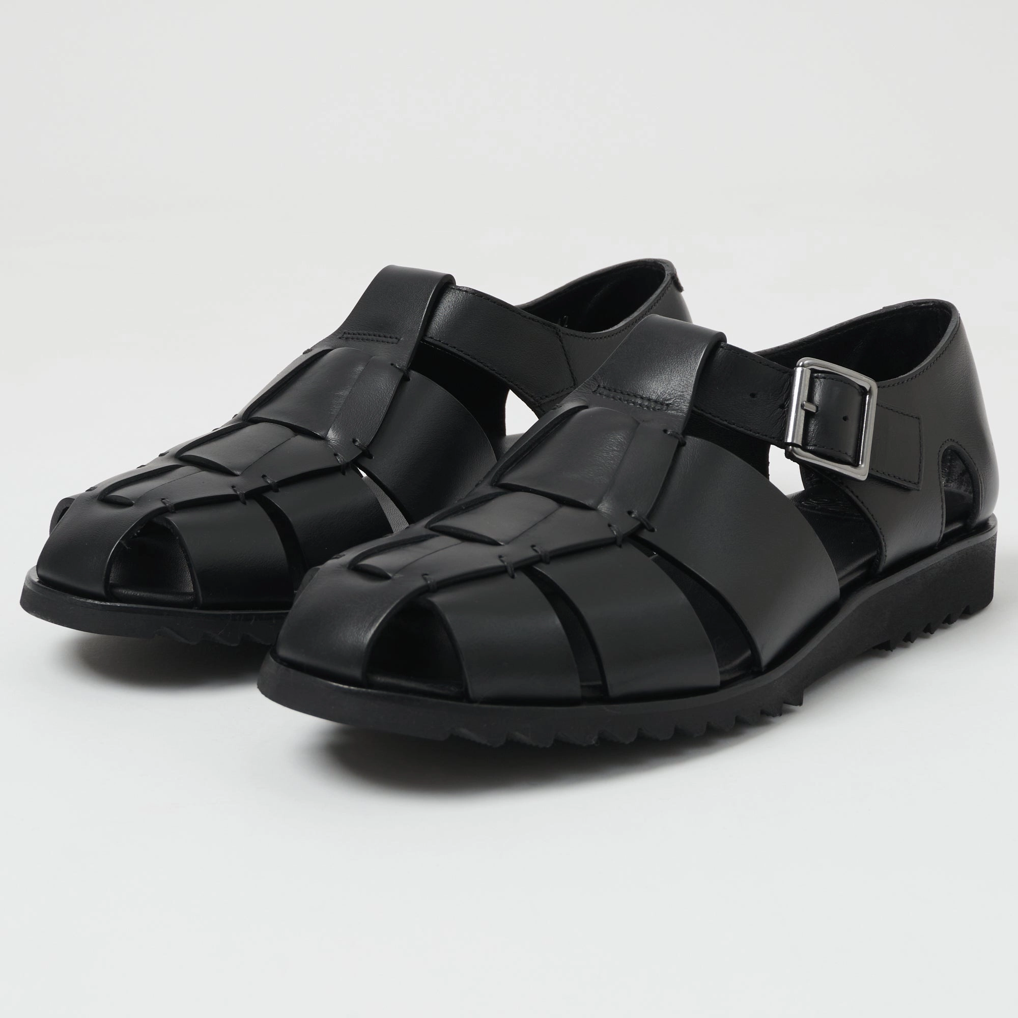 Paraboot Pacific Sport Sandal - Black Lisse Noir Odor control