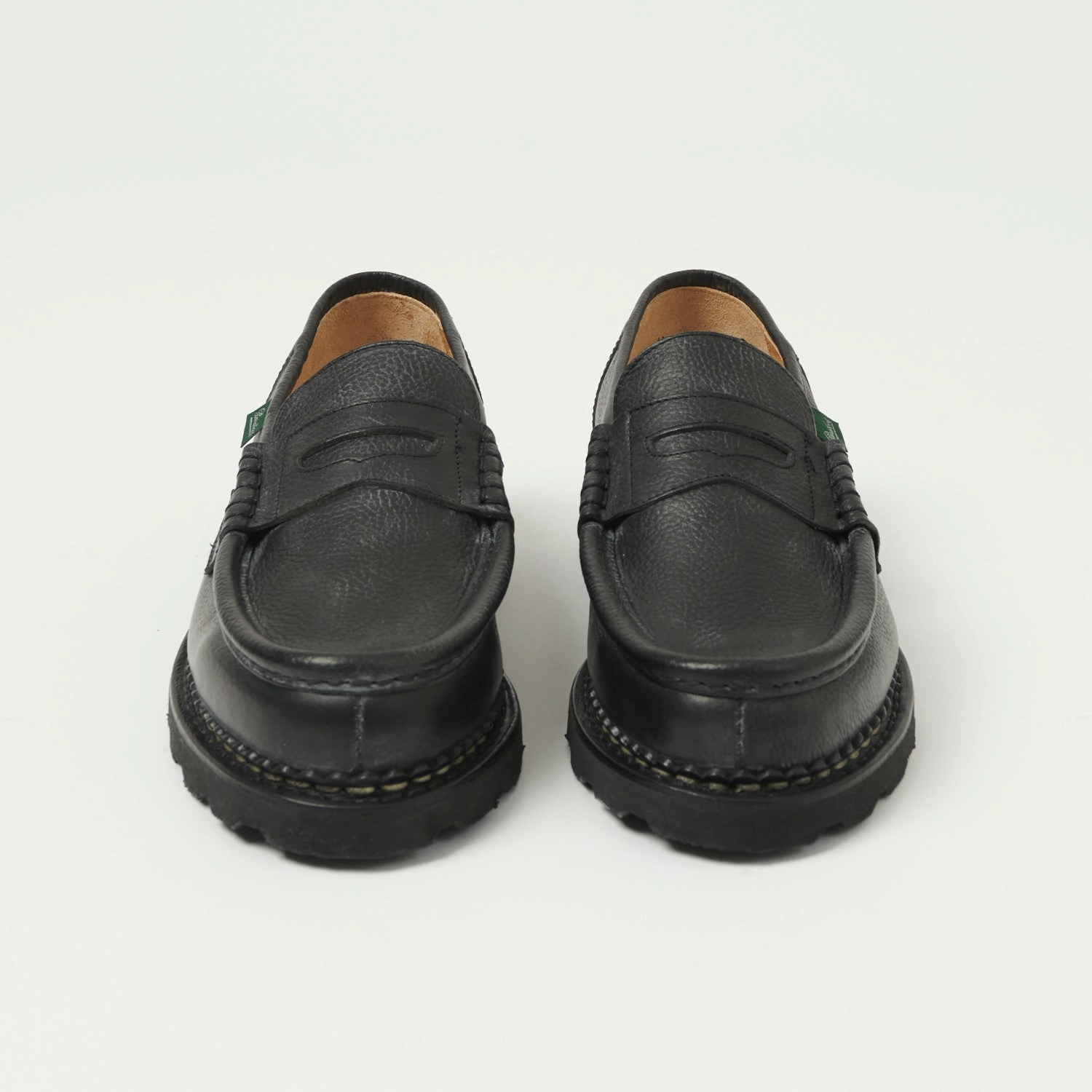 Paraboot Reims Marche Loafer - Black Grain Noir Event Light