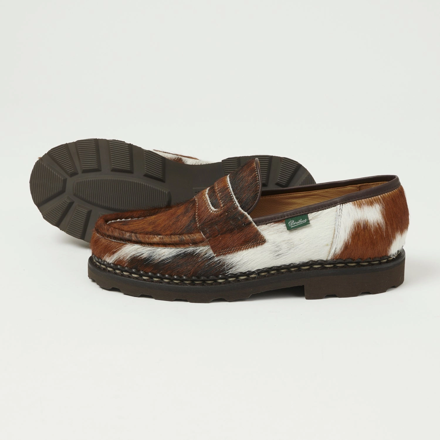 Paraboot Reims Marche Loafer - Marron Poils Vache Practical Slip-Ons Weekend Outings