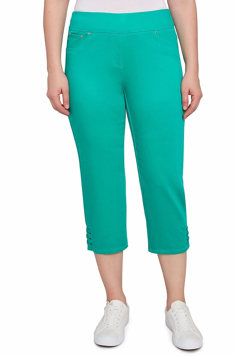 Compact Fit Paradise Cove Denim Capri Pant