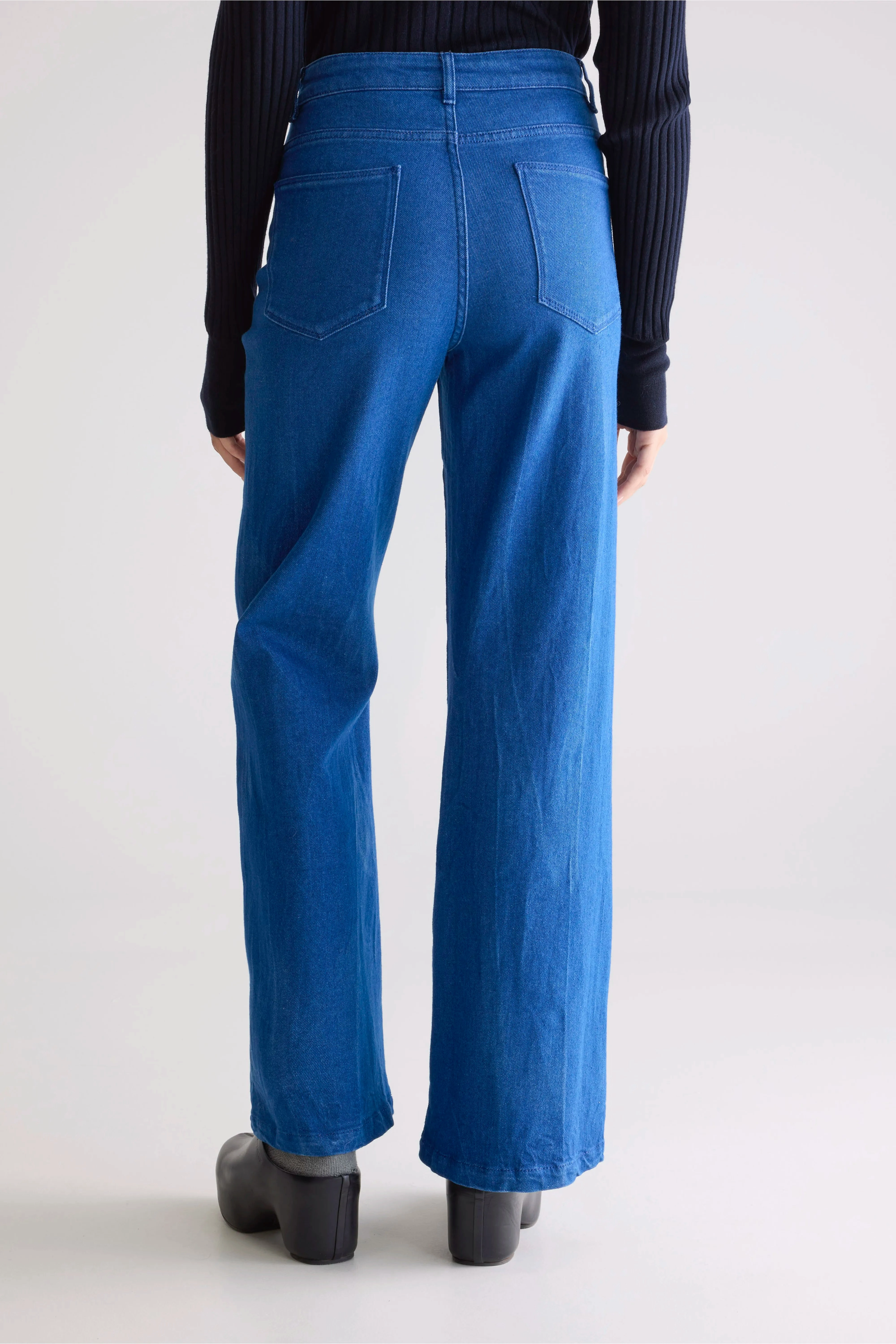 Shopping Day Vibrant Office Wear Park flared trousers (252 / W / ONE WASH)