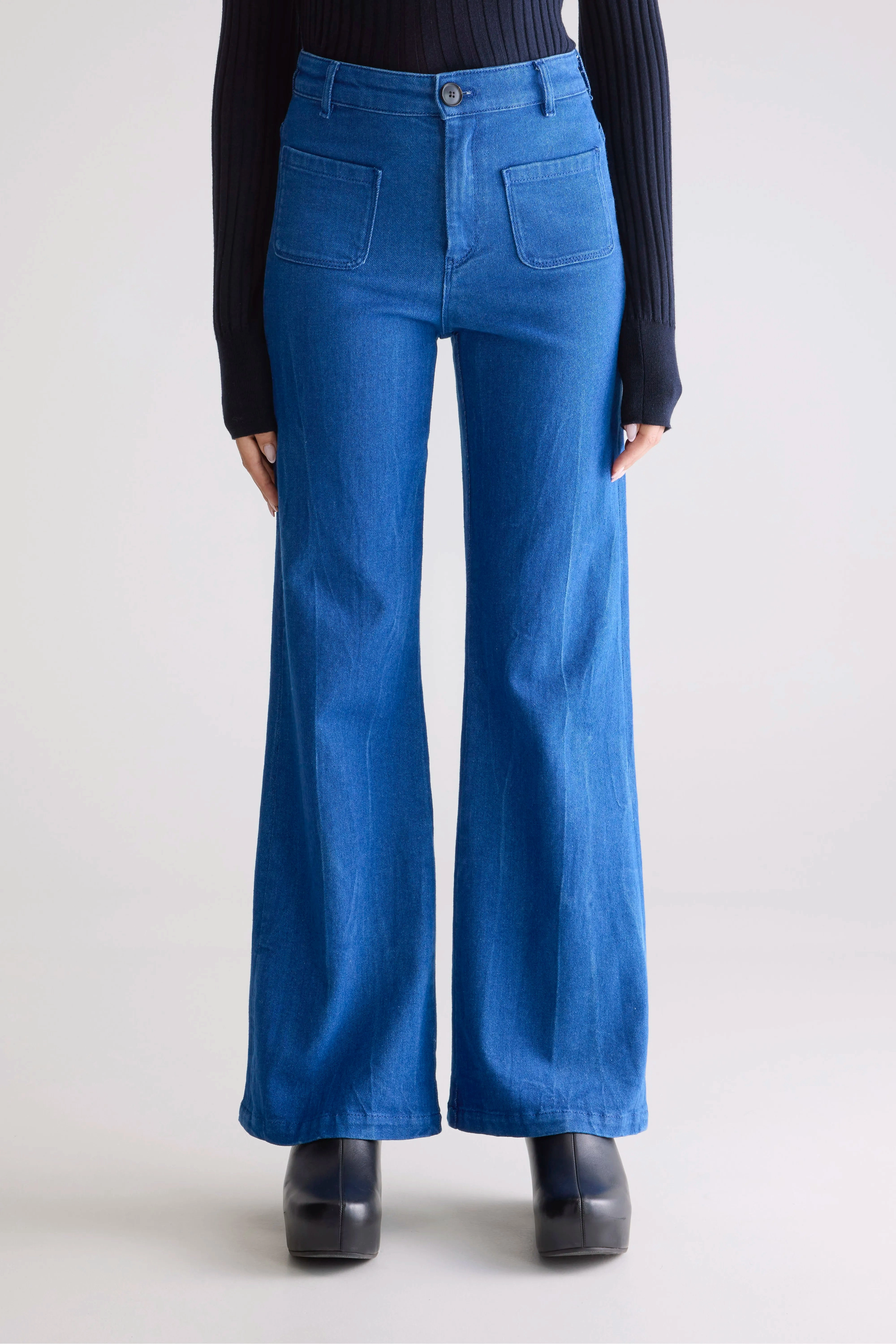 Quality Staple Park flared trousers (252 / W / ONE WASH)