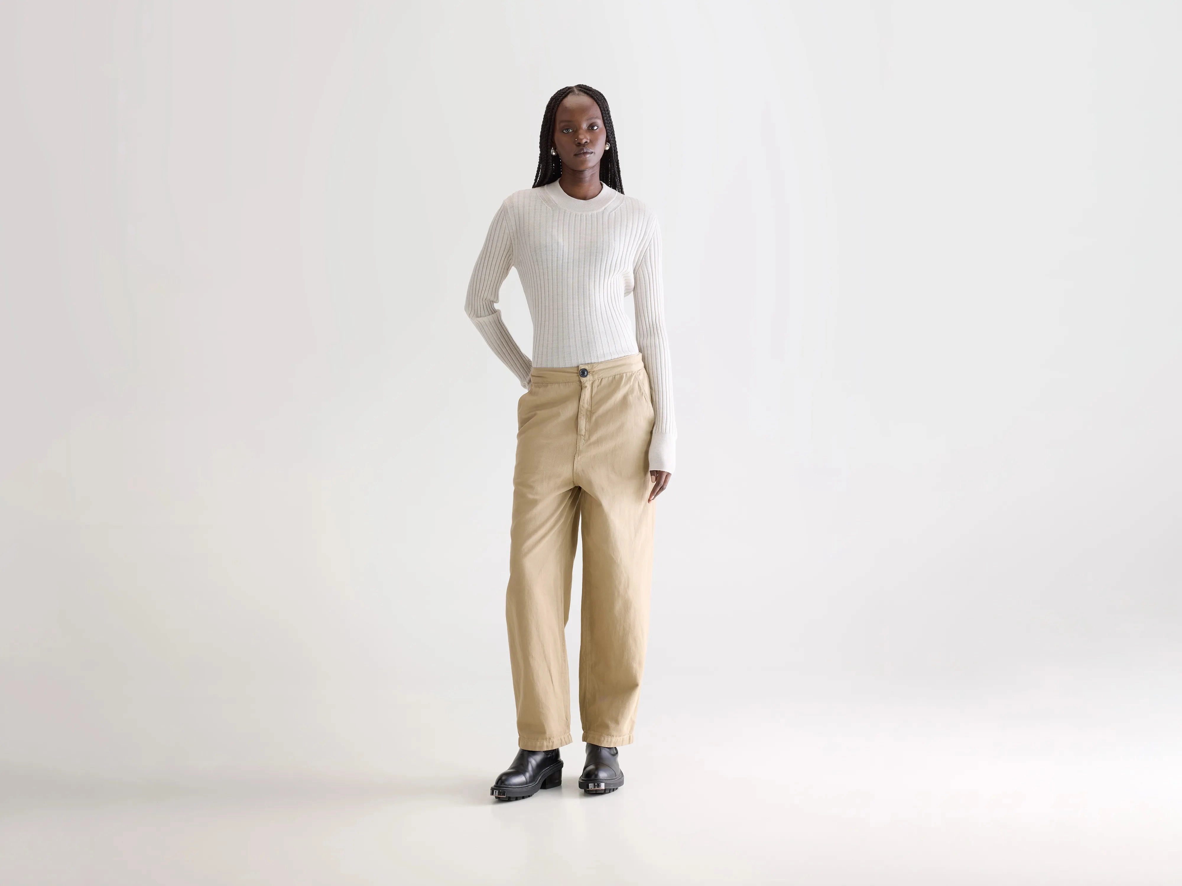 Pasop relaxed trousers (252 / W / CLAY) RecycledPolyester