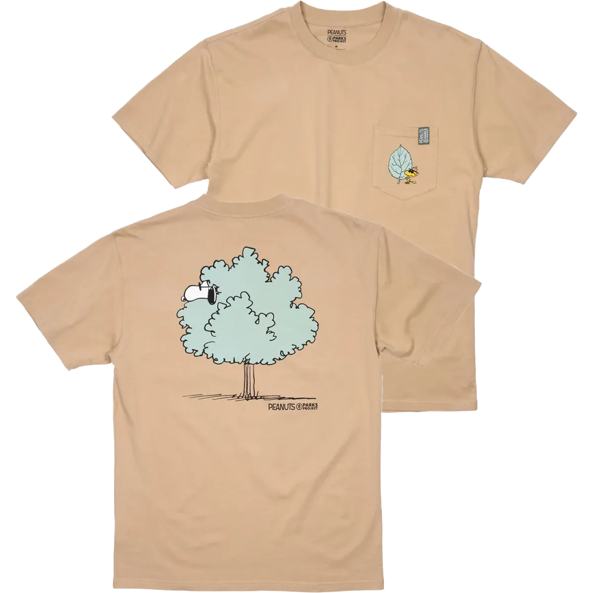 Peanuts X Parks Project Woodstock Pocket Tee Elegant Detail Tubular Knit Structure