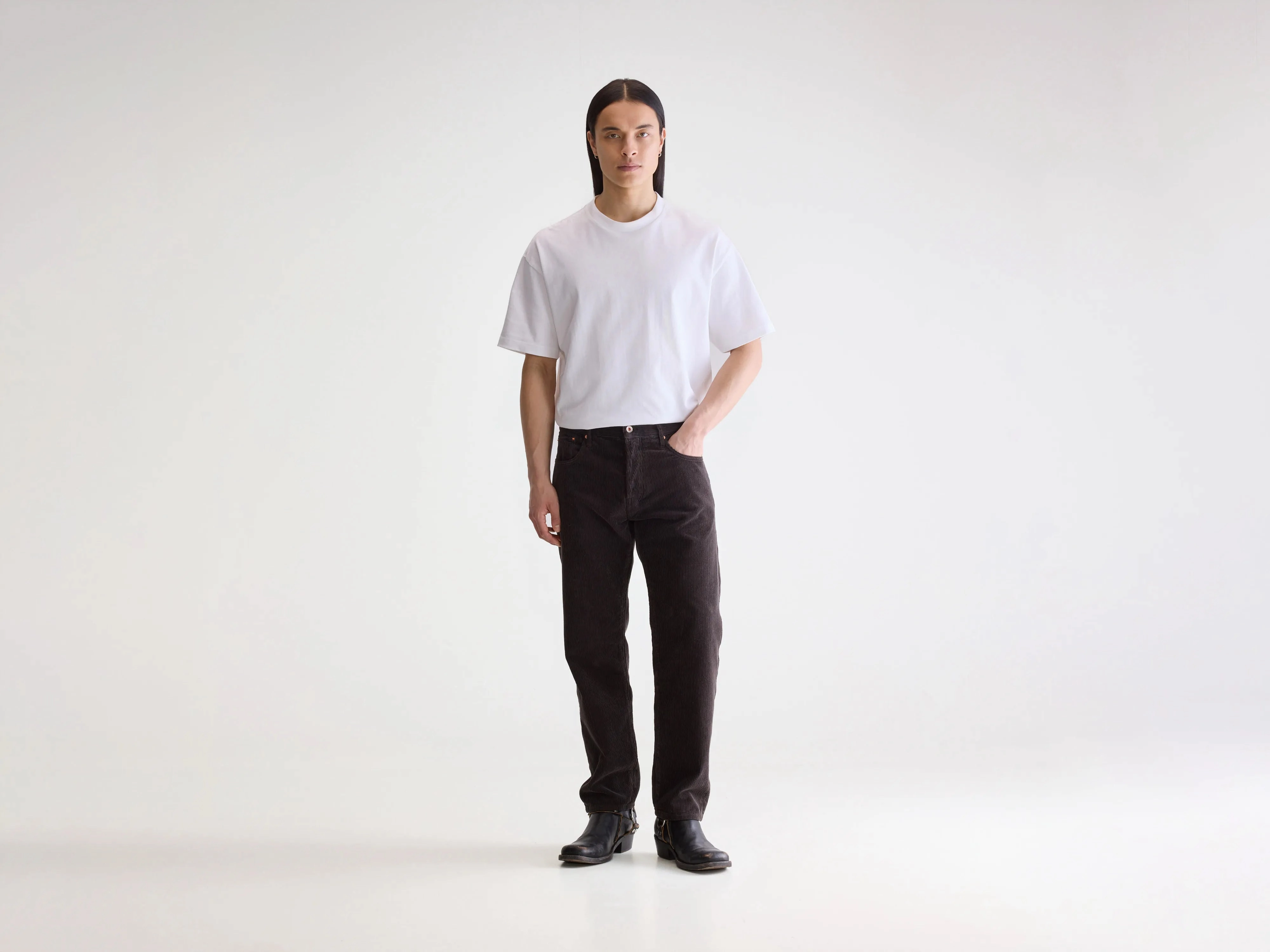 Percy relaxed trousers (252 / M / BLACK SAND) Ventilated Panels Plaid detail