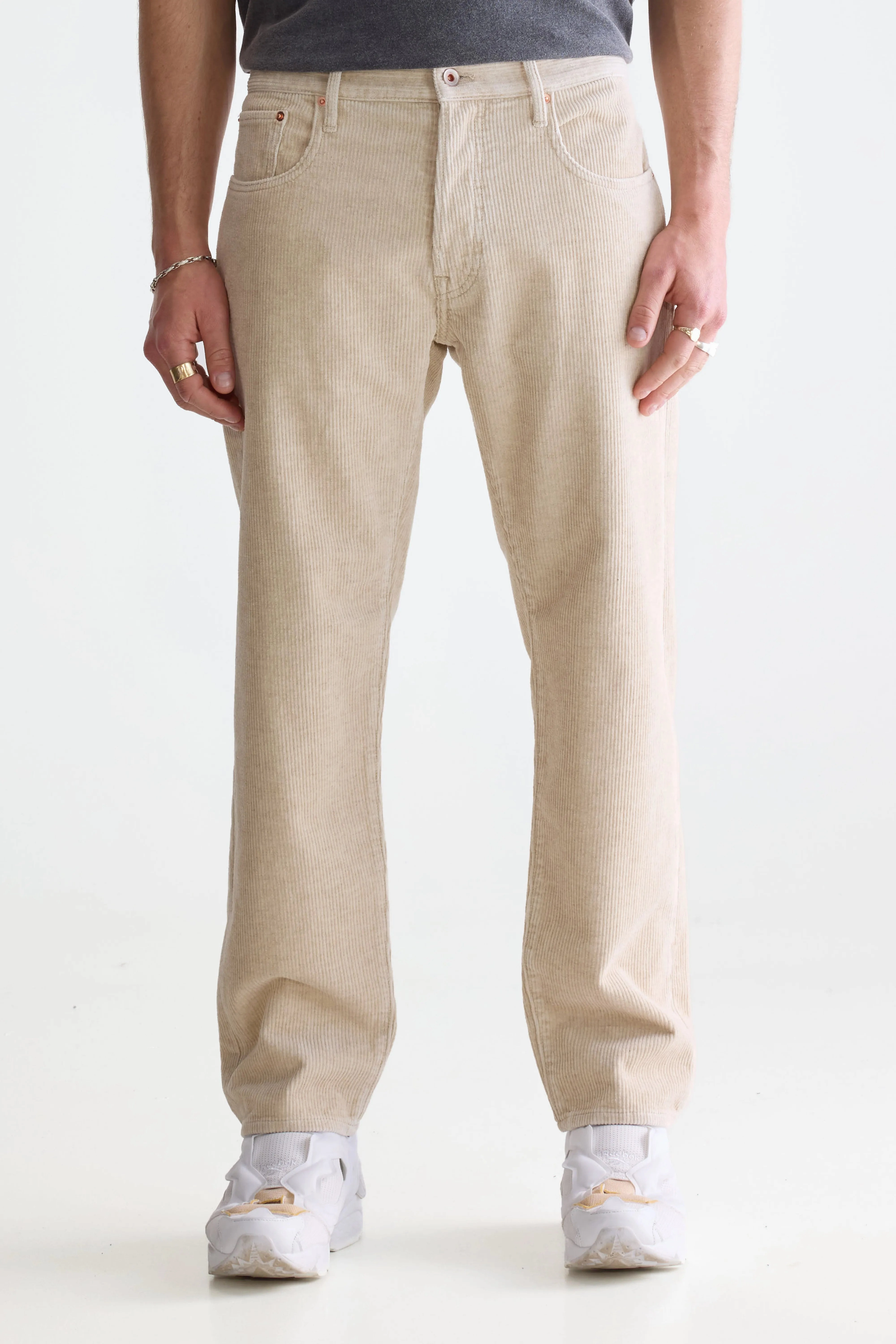 Percy relaxed trousers (252 / M / CALCAIRE) Smooth Fabric Non Binding Cuffs
