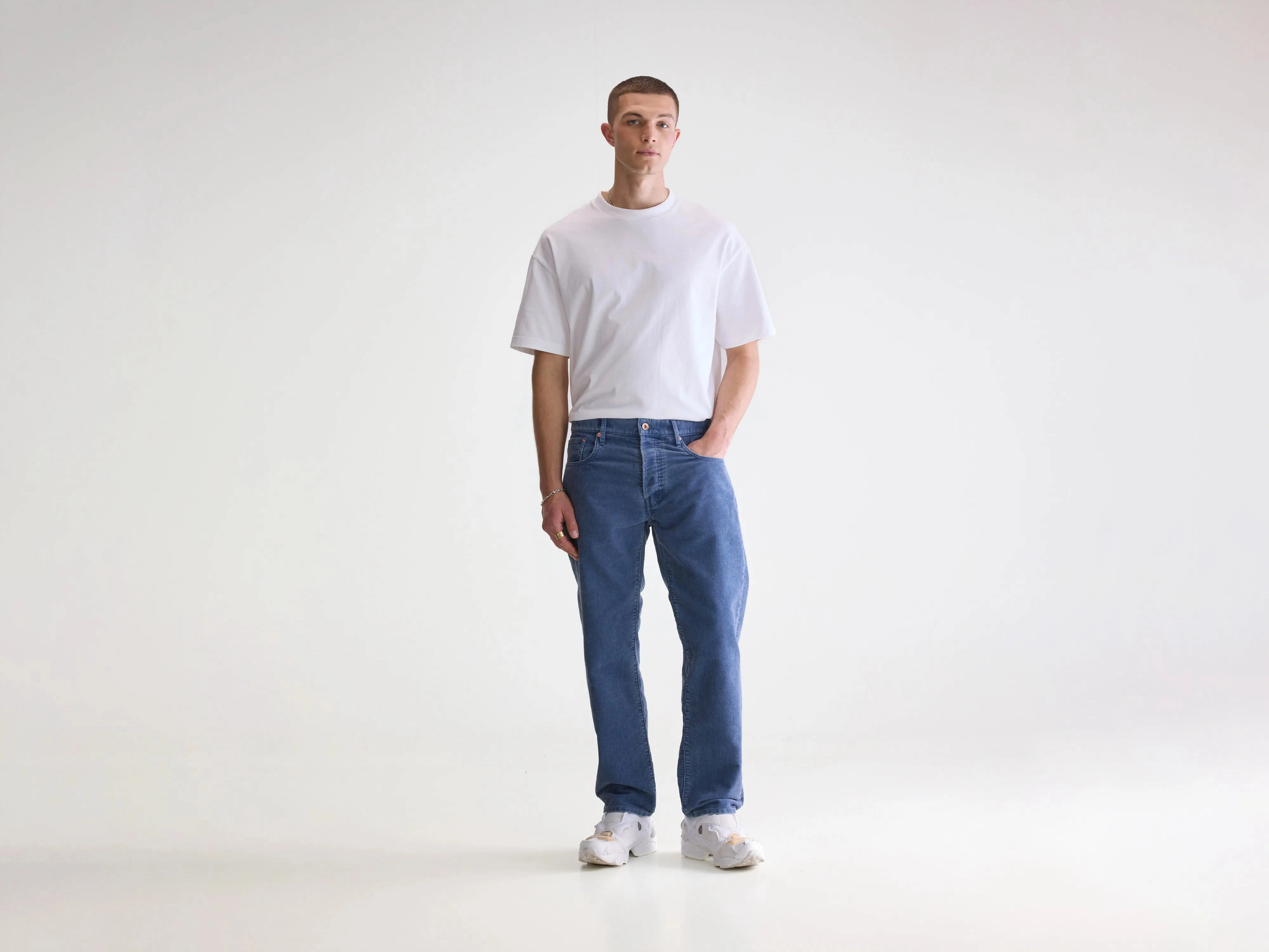 Percy relaxed trousers (252 / M / CRYSTAL) Functional fashion wear Contrast Trim