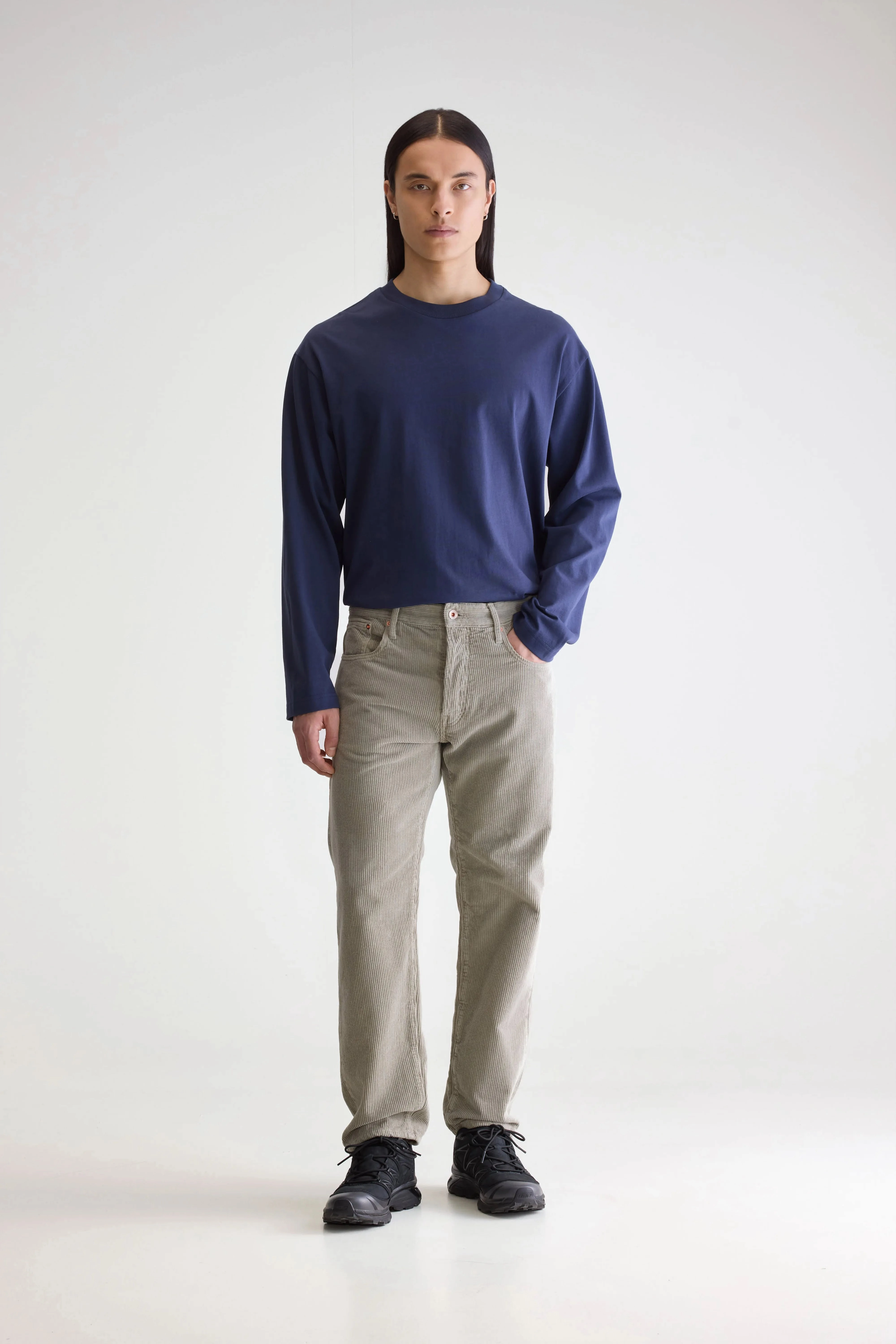 Percy relaxed trousers (252 / M / ROCK) All Day Wear pilling resistant