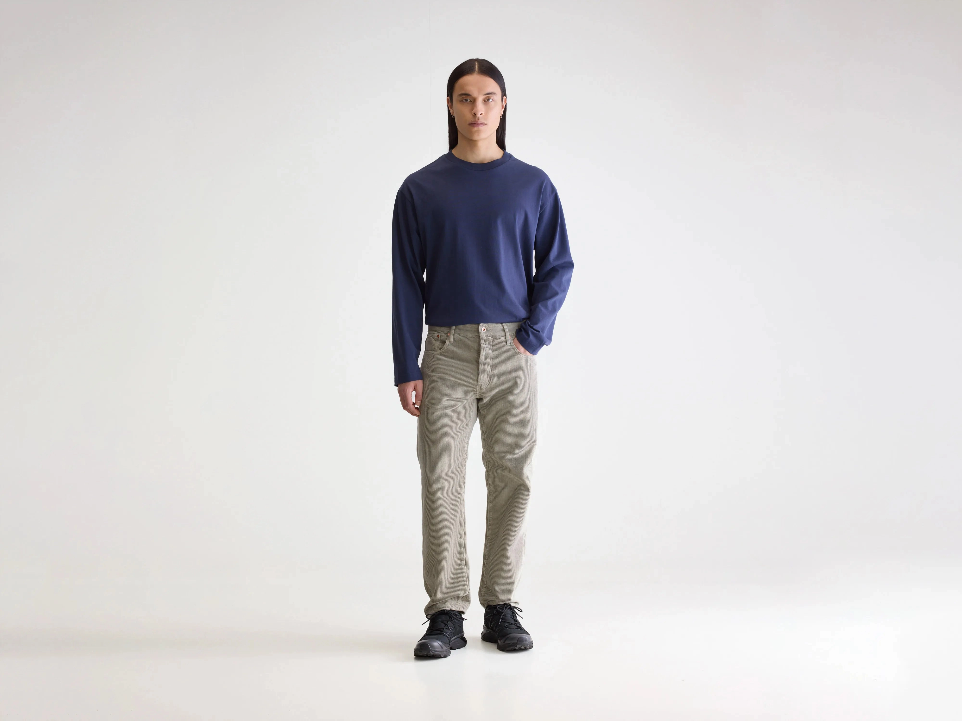 Percy relaxed trousers (252 / M / ROCK) Flexibility Built-In