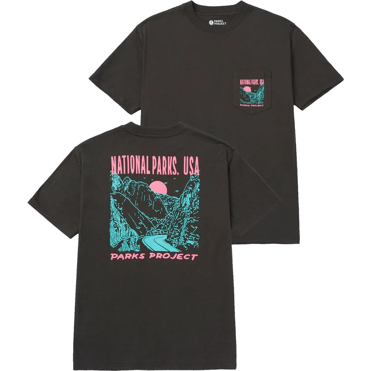 National Parks Puff Print Pocket Tee Yarn Dyed Fabric Top Rated