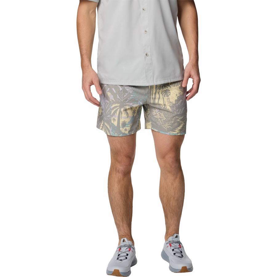 Elastic waist Men's PFG Rambler Print Water Short 8"