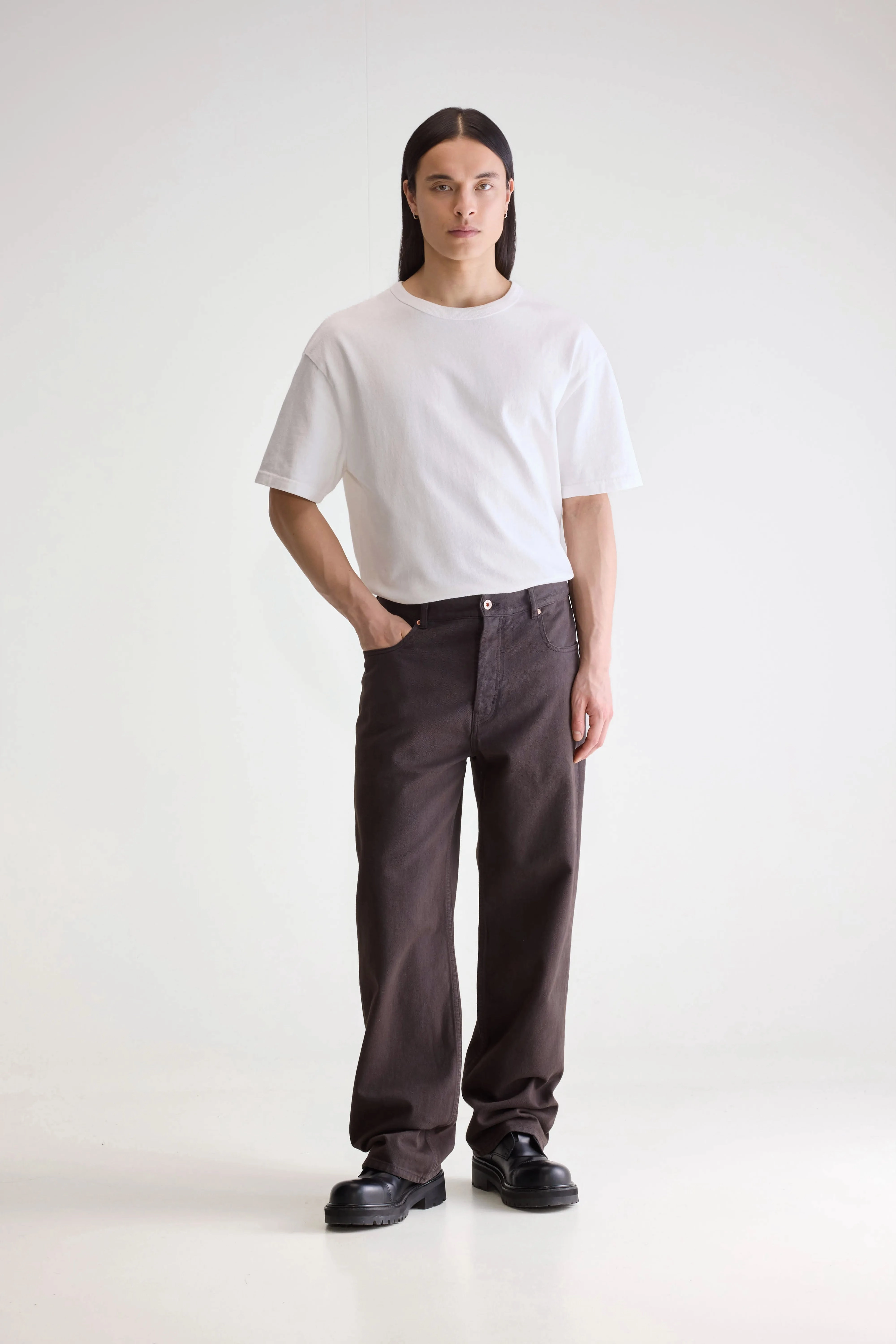 Point straight trousers (252 / M / BELUGA) Urban Cool Non Tapered Leg