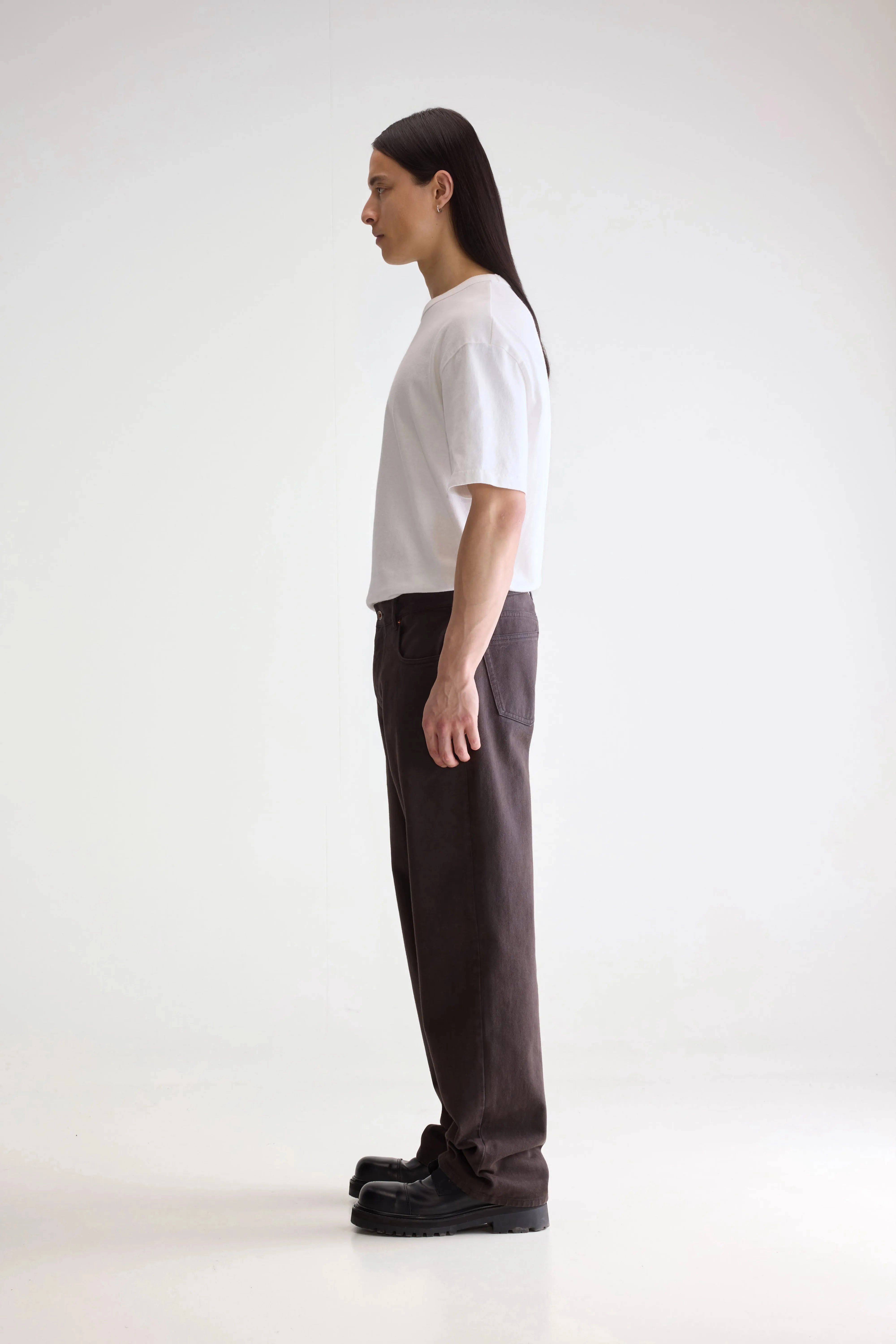Point straight trousers (252 / M / BELUGA) OdorResistantFinish Comfortable Look Wear