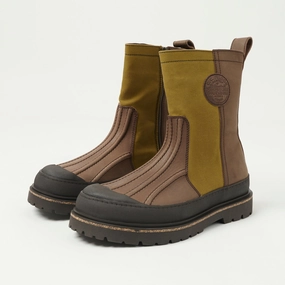 Filson x Birkenstock Skykomish Boot - Dark Tan/Roast Studded details Cozy Daily