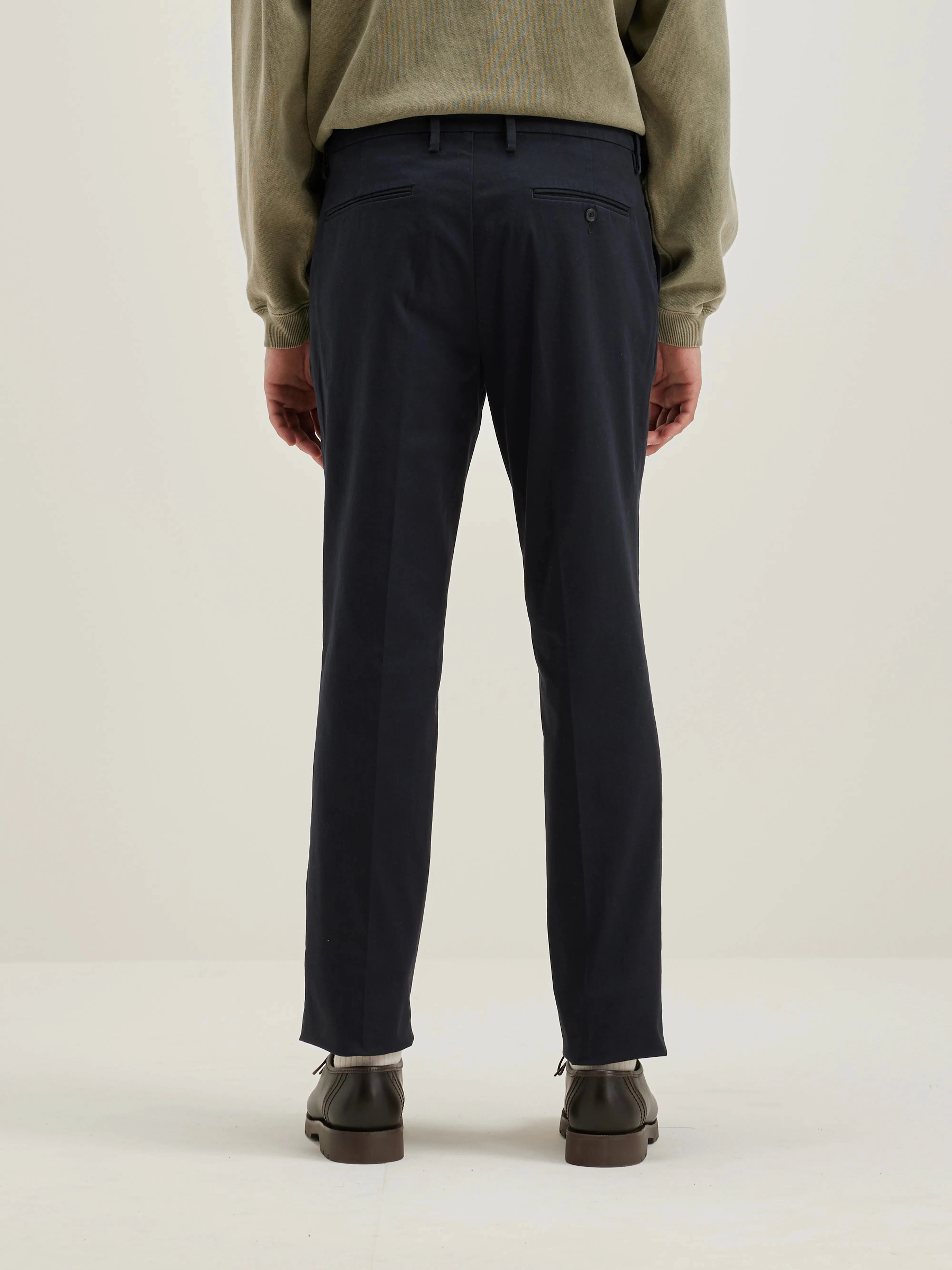 MachineWashable Stanley tapered trousers (242 / M / NAVY)
