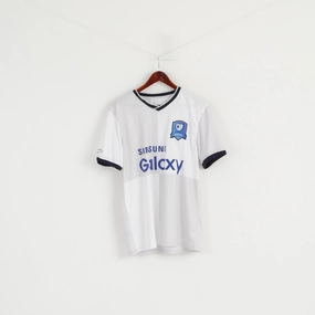 Samsung Men M Shirt White Shiny Samsung Galaxy Cup 2015 Sport Jersey Top Skin Friendly Blends Outdoor Fashion